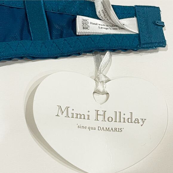 NEW Mimi Holliday 36C Allure Lace Underwire Comfort Bra Damaris Sheer Lingerie - Picture 8 of 12